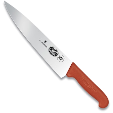 Swiss Army Brands Victorinox 40424 Kitchen Fibrox Pro - Haccp Red Chef'S - Straight, 10In Blade, 20.25In Width At VIC-5.2001.25